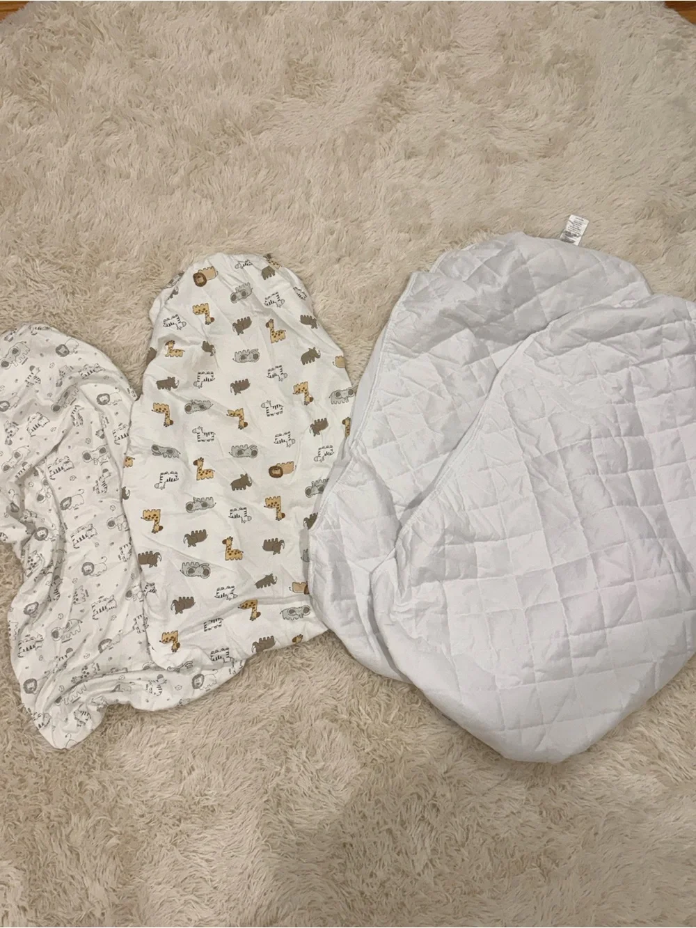 Baby bassinet bed sheets and waterproof covers